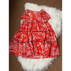Urban Outfitters Red Floral Mini Dress